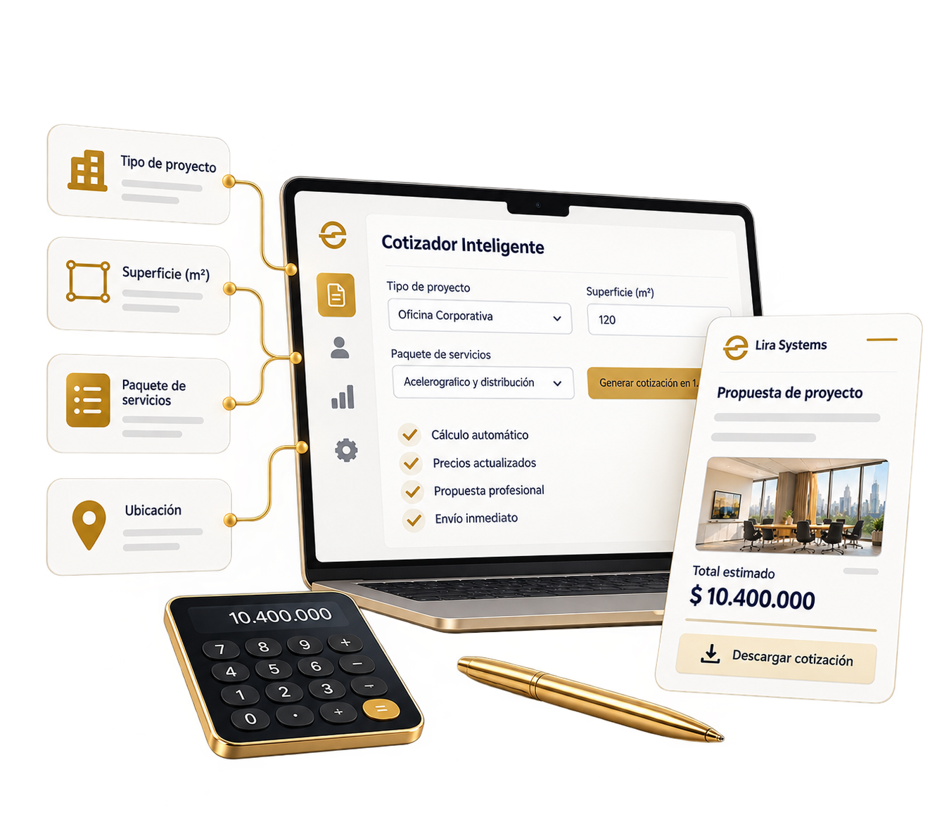 Cotizador inteligente: cálculo automático, precios actualizados y propuesta profesional